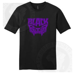Black Panther Purple Mask T-shirt