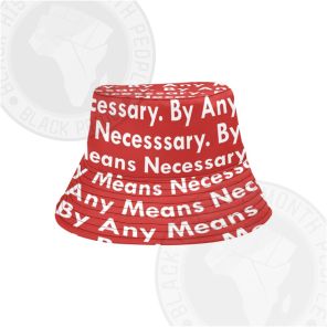By Any Mean Necessary Red Bucket Hat