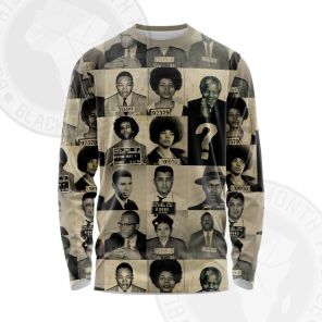 Civil Rights Hero Leaders All Over Printed Long Sleeve Shirt