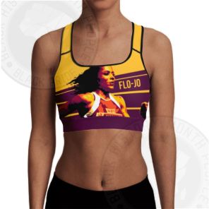 Flo-Jo The Fastest Woman of All Time Sports Bra