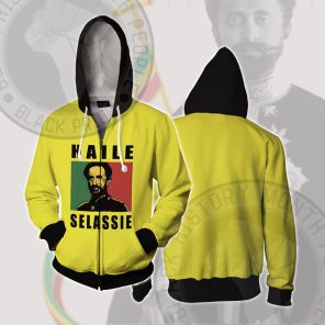 Haile Selassie I Icon Cosplay Zip Up Hoodie