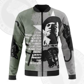 Huey Newton Against Police Brutality Bomber Jacket
