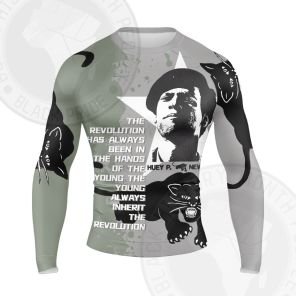 Huey Newton Against Police Brutality Long Sleeve Compression Shirt