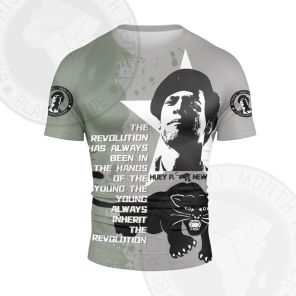 Huey Newton Against Police Brutality Short Sleeve Compression Shirt