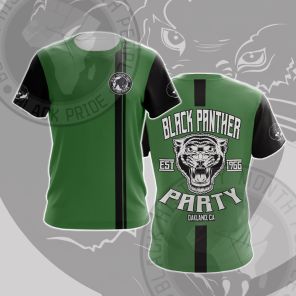 Huey Newton Black Panther Cosplay T-shirt