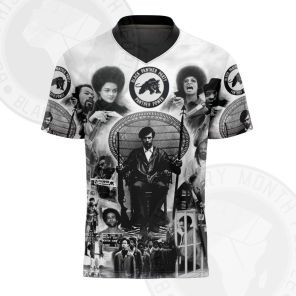 Huey Newton Black Panther Party FLAG Football Jersey
