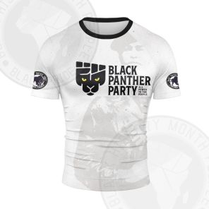 Huey Newton Black Panther Party Justice Short Sleeve Compression Shirt