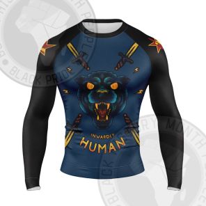 Huey Newton Black Panther Spirit Long Sleeve Compression Shirt