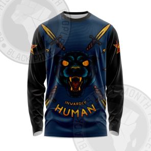 Huey Newton Black Panther Spirit Long Sleeve Shirt