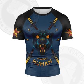 Huey Newton Black Panther Spirit Short Sleeve Compression Shirt
