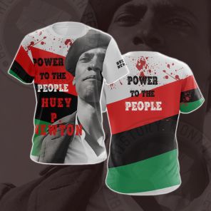Huey Newton Returning Power To The People Cosplay T-shirt