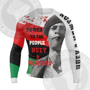 Huey Newton Returning Power To The People Long Sleeve Compression Shirt