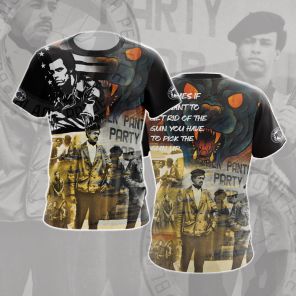 Huey Newton You Have To Pick The Gun Up Cosplay T-shirt