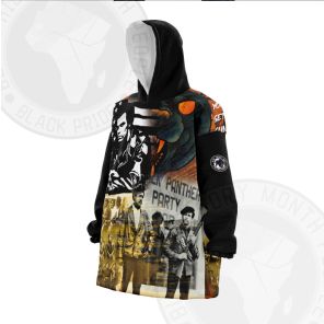 Huey Newton You Have To Pick The Gun Up Snug Oversized Blanket Hoodie