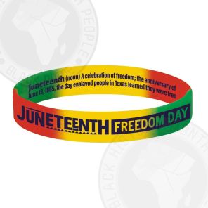 Juneteenth 2-Sided Silicone Bracelet