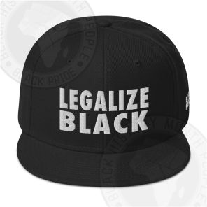 Legalize Black Snapback Hat
