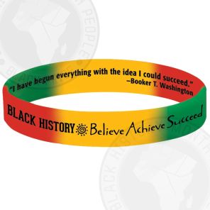 Lets Learn About Black History Silicone Bracelet