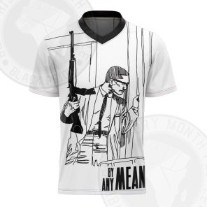 Malcolm X By Any Means Necessary Football Jersey