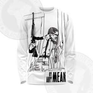 Malcolm X By Any Means Necessary Long Sleeve Shirt