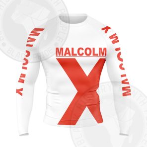MALCOLM X FACES Long Sleeve Compression Shirt