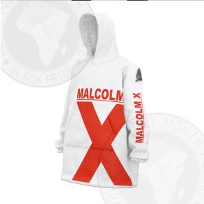 MALCOLM X FACES Snug Oversized Blanket Hoodie