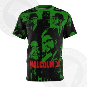 Malcolm X Infinite Pan-African Green T-shirt