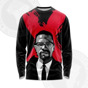 Malcolm X Justice Freedom Long Sleeve Shirt