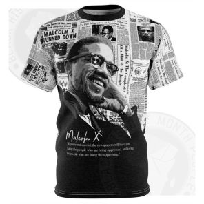 Malcolm X Newspaper T-shirt