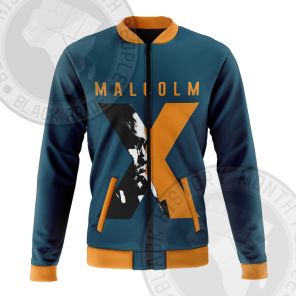 Malcolm X Pattern Bomber Jacket