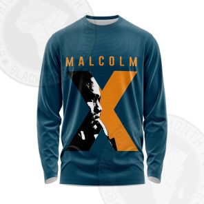 Malcolm X Pattern Long Sleeve Shirt