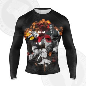 Malcolm X Picture Long Sleeve Compression Shirt