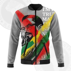 Malcolm X Rastafari Movement Bomber Jacket