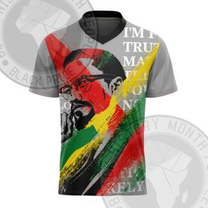 Malcolm X Rastafari Movement Football Jersey