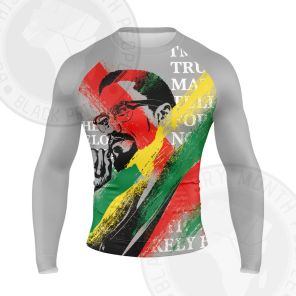 Malcolm X Rastafari Movement Long Sleeve Compression Shirt
