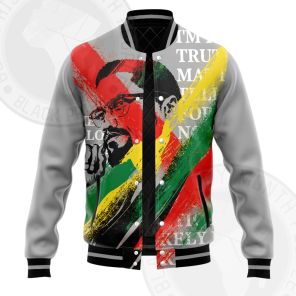 Malcolm X Rastafari Movement Varsity Jacket