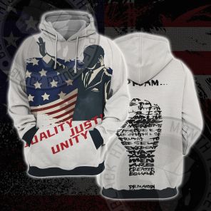 Martin Luther King USA Civil Rights Freedom Cosplay Hoodie