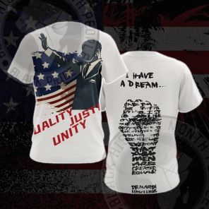 Martin Luther King USA Civil Rights Freedom Cosplay T-shirt