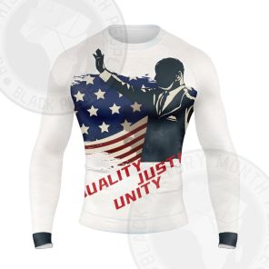 Martin Luther King USA Civil Rights Freedom Long Sleeve Compression Shirt