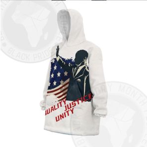 Martin Luther King USA Civil Rights Freedom Snug Oversized Blanket Hoodie