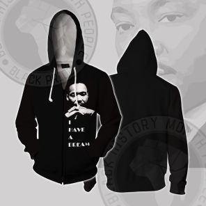 Martin Luther KingI Have a Dream Cosplay Zip Up Hoodie