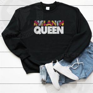 Melanin Queen White Sweatshirt