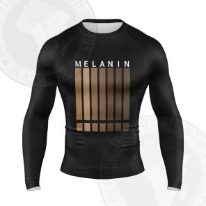 Melanin Shades Flag Long Sleeve Compression Shirt