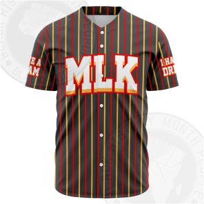 MLK Gray and White Baseball Jersey