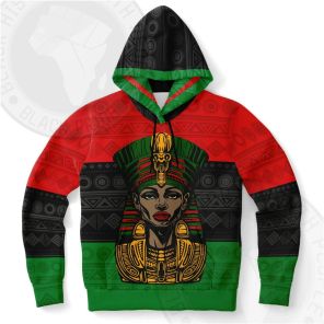 Nefertiti In Pan-African RBG Colors Fashion Hoodie