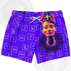 Nefertiti Tie Dye Purple Shorts