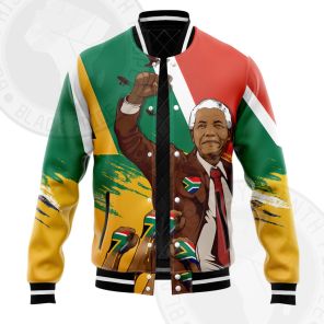Nelson Mandela Free Life Varsity Jacket