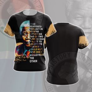 Nelson Mandela Free Or Die Cosplay T-shirt
