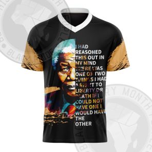 Nelson Mandela Free Or Die Football Jersey