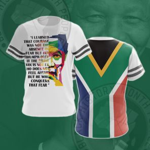 Nelson Mandela Overcome Fear Cosplay T-shirt