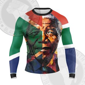 Nelson Mandela The Flame That Never Goes Out Long Sleeve Compression Shirt